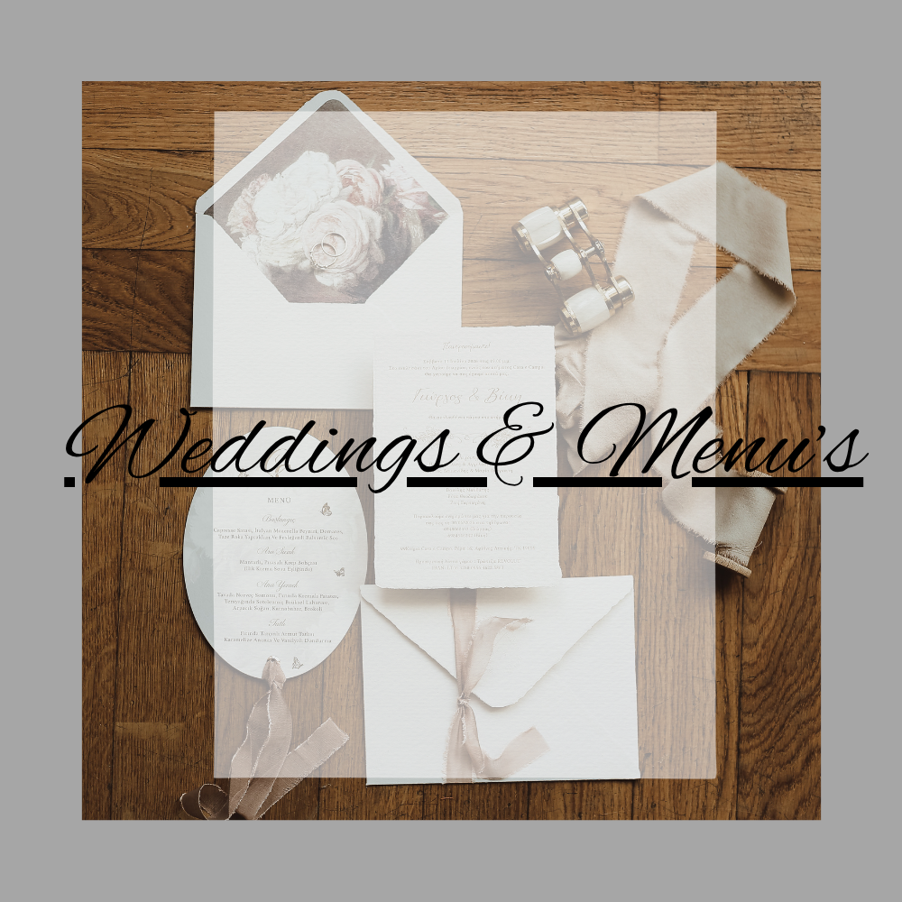 Wedding & Menu's