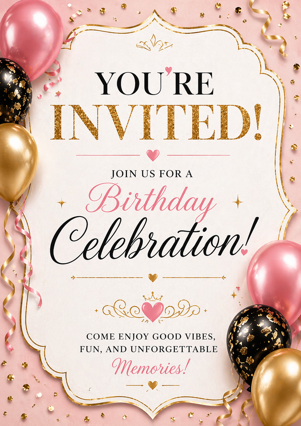 50 Birthday Invitations