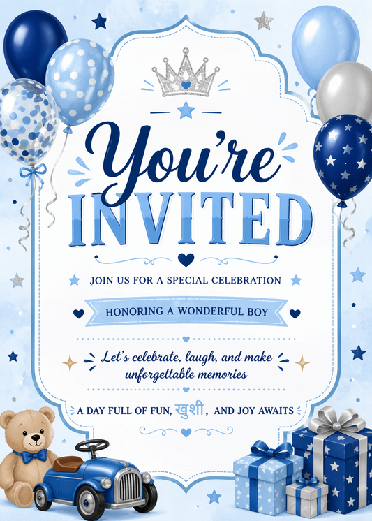 100 Birthday Invitations