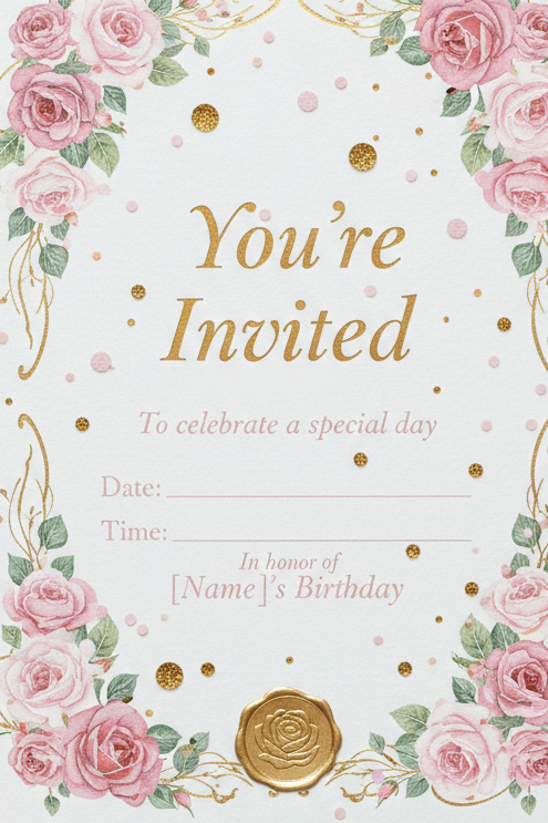 25 Birthday Invitations