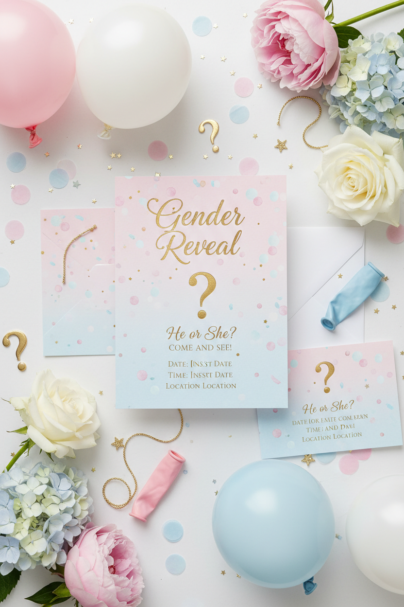 25 Gender Reveal Invitations